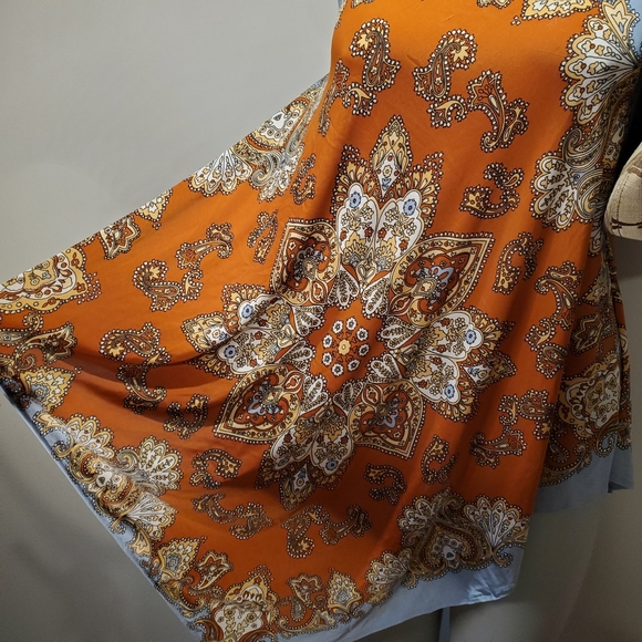 Boho 70s Styled Long Bandana Halter Top - Picture 3 of 7